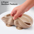 Silicone Baby Feeding Set, 2 Pack Divided Plates with Suction, 2 Pack Spoons and Forks, BPA Free, Baby Led Weaning