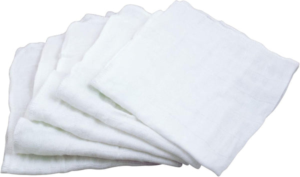 green sprouts Reusable Muslin Cloths made from Organic Cotton (5 pack) |Reusable