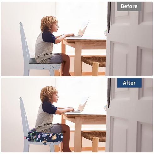 Toddler Booster Seat for Dining Table, Washable Thick Strong Support Portable Booster Chair for Toddlers Eating, Easy