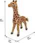 Linzy Toys Jared The Giraffe, 22'' (56 cm) Standing High, Real Life Stuffed Animals Plush Giraffe, Peluche Jirafa, Adorable Soft Toy
