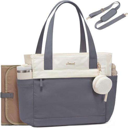 LOVEVOOK Diaper Bag Tote Large Baby Bag for Mom Hostipal and Travel