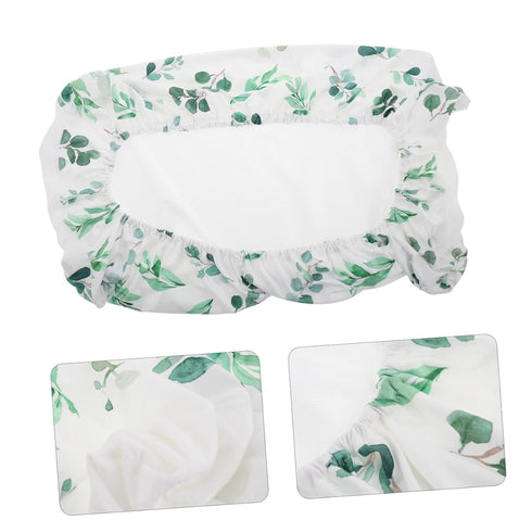 TOYANDONA Changing Table Pad Removable and Washable Nursery Essential for Home and Daycare Gentle Knitted Leaves