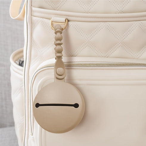 2 Itzy Ritzy Silicone Pacifier Holder Holds Pacifiers Soft BPA-Free Silicone with Secure Loop Strap Easy to Attach