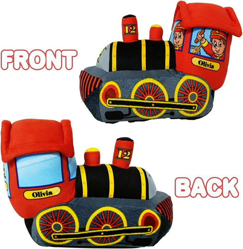 ArtCreativity 11 Inch Cozy Plush Train for Kids, Soft Cuddly Pillow Toy, Cute Nursery Décor
