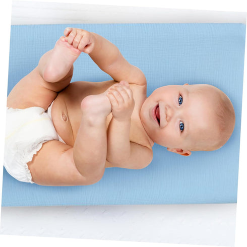SUPVOX Washable Cotton Diaper Changing Pad Cover - Removable & Stretchy