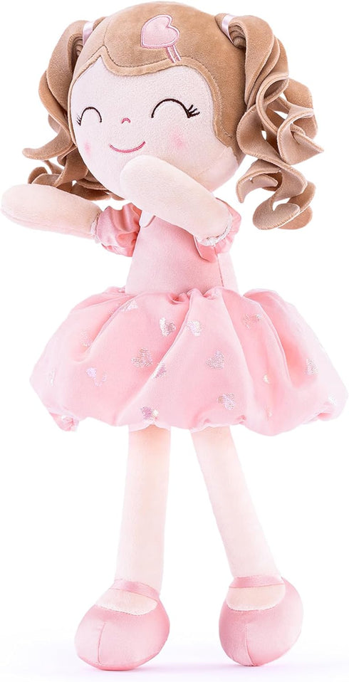 Gloveleya Baby Doll Baby Girl Gifts Plush Curly Kids Girl Toys with