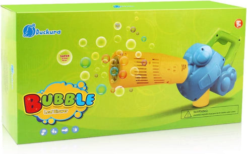 1-3, 3 Summer 2 3 4 Duckura Bubble Leaf Blower, Outdoor Bubble Machine for Toddlers Kids Bubble Gun Blower with Bubble