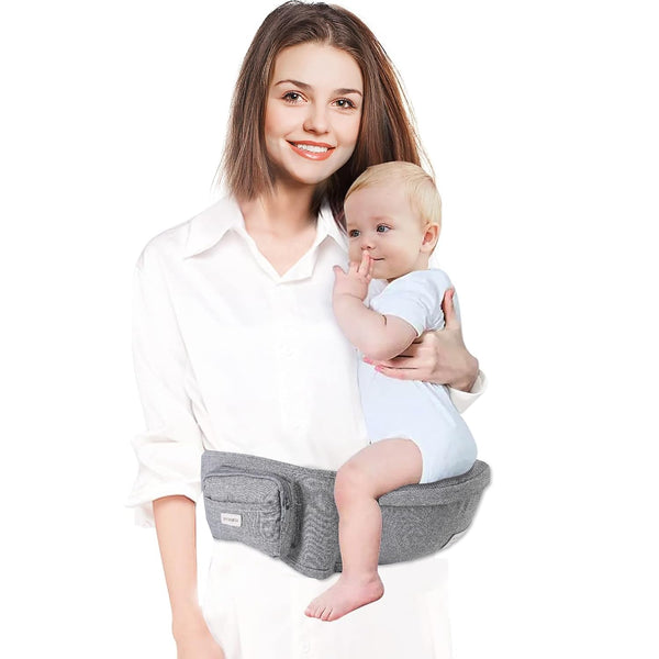 Baby Hip Carrier, Baby Carrier with Adjustable Waistband & Breathable Mesh, Ergonomic