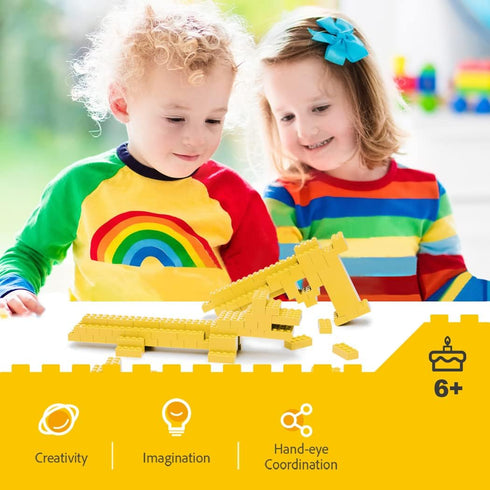 Classic Building Bricks - 100 Piece 2x4 Building Blocks STEM Creative Toys Compatible with Major Brands