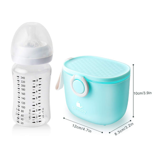 Termichy Baby Formula Dispenser, Portable Milk Powder Dispenser Container with Carry Handle and Scoop for Travel,