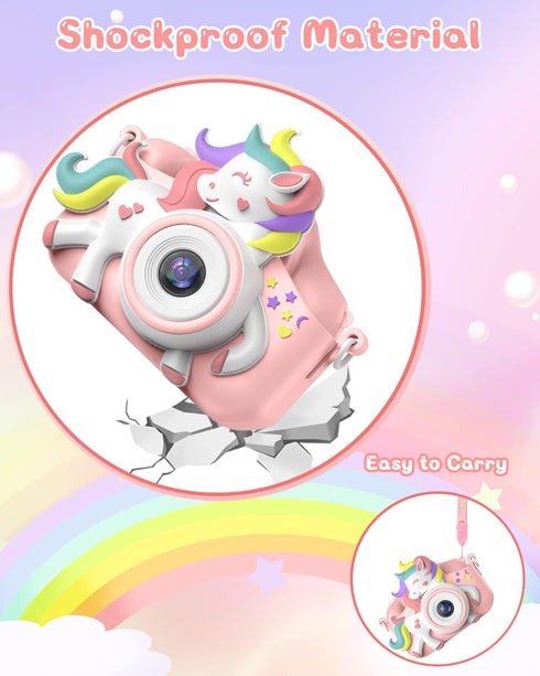 Kids Camera for 3-8 Years Old, Selfie Camera, 20.0 MP HD 1080P IPS Screen, Dual Digital Toy for Kids Gifts