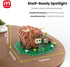 MIAMIACITA Set, 6+ Highland Cow Building Farm Animal Toy Brick Kit, Creative Scottish Cattle Model for Adults & Kids