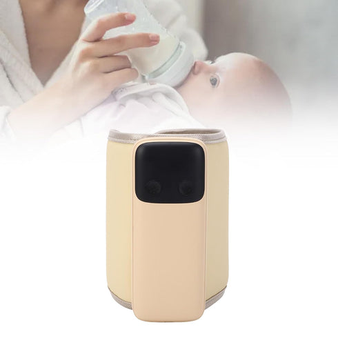 Denash 48H 6000mAh Multifunctional Bottle Warmer, Rapid Heating Long Lasting PU Leather Portable Night Light, Travel