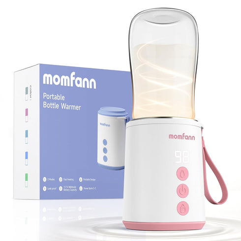 MOMFANN Portable Bottle Warmer, Travel Baby Bottle Warmer for Breastmilk On The