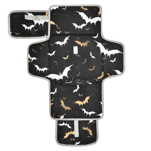 Kigai Black Bat Portable Diaper Changing Pad, Travel Diaper Changing Pad for