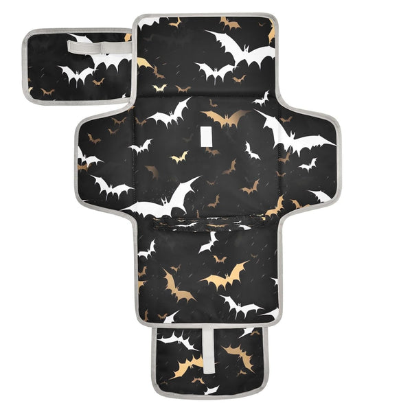 Kigai Black Bat Portable Diaper Changing Pad, Travel Diaper Changing Pad for