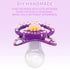Dummy CutiePlusU Adult Sized Pacifier for Adult-Big Shield DIY Handmade-Little Princess Darkpurple