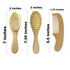 ZYMECH 3Pcs Set Set Personalised Baby Hairbrush & Comb Custom Engraved Baby Brush and Comb for Girls Personalized