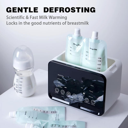 48H 10-in-1 Preset, Baby Bottle Warmer All Bottles Water Bath Warming Constant Thermostat Mode, Milk Warmer Steamer