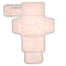 Kagirah Plain Light Pink Portable Changing Pad with Built-in Pillow, Waterproof Foldable Baby