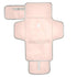 Kagirah Plain Light Pink Portable Changing Pad with Built-in Pillow, Waterproof Foldable Baby