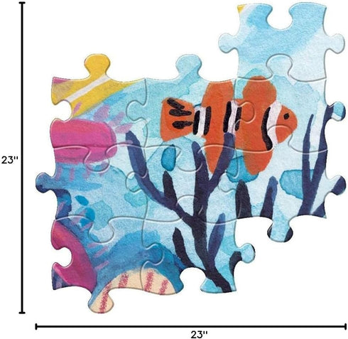 eeBoo Piece and Love Coral Reef, 1000 Piece Square Adult Jigsaw Puzzle, Glossy, Sturdy Pieces for Families