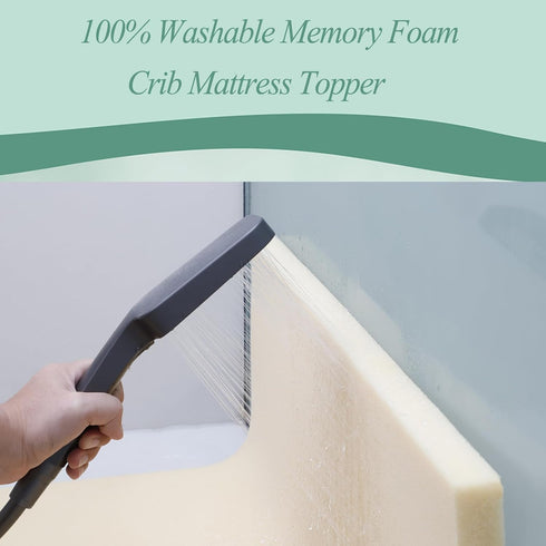 52 27 Mattress,100% (1.2inch, 52 27) Gwydre * Washable Crib & Toddler Washable Memory Foam, Toddler Bed Portrable