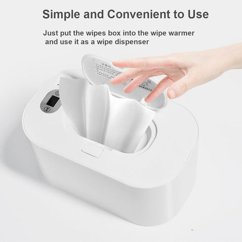 lyrlody 45 80PCS Baby Wipe Warmer, Baby Wipe Warmer Dispenser, USB Powered, Constant Temperature Heating for Sensitive
