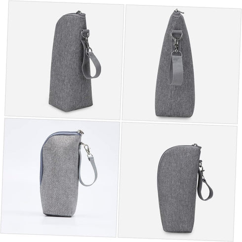 Generic Portable Insulated Bottle Warmer Bag Thermal Pouch for Milk Convenient for Travel Stroller Attachment Easy