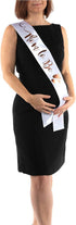 OLILLY Perfect White and Rose Gold Mom to Be Sash - Enjoy Your Baby Shower