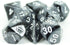 Gray and Black Expanded DND Dice Set with Extra D20 - 'Claws of Darkness'