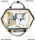 Ybberik Backpack Diaper Bag with Insulated Pockets, Stroller Straps, USB Charging Port, Large Lightweight Diaper Bag