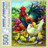 Bits and Pieces 500 Piece Jigsaw Puzzle for Adults, Chicken Yard - Rooster & Hen Farm Puzzle by Artist Oleg Gavrilov