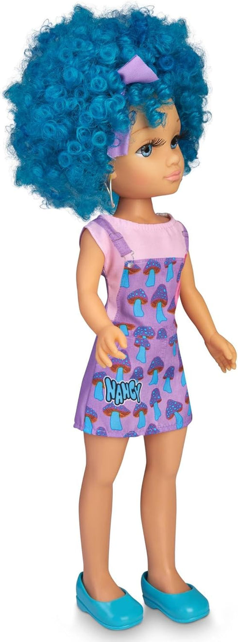 Nancy Curly Power Fashion Doll, 16" Doll with Blue Hair