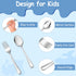 TeamFar Toddler Utensils, Stainless Steel Small Kid Cutlery Set for Self-Feeding, 3 Forks + 3 Spoons
