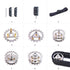 2PCS Robot Car Crawler Tank Treads Tracks, 95cm with Gear for DIY Project (Idler Wheels Not Included)