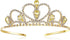 Lovelyshop Colorful Gems Silver Rhinestone Tiara for Kids, Birthday Princess Crown