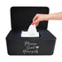 Moorfowl Please Seat Yourself Wipes Dispenser for Guest Bathroom Flushable Wipes Container