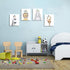 Quzenu Nursery Wall Decor Safari Animal Pictures Kids Inspirational Wall Art for Baby Room Decor Cute Animals Canvas