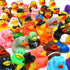 60 Pack 2.3 Inch (50 WQTHE Rubber Duck for Jeeps Ducking - Bulk Floater Duck for Kids - Baby Bath Toy Assortment
