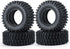 4PCS 1.0" Crawler Tires Rubber Wheel Tires Set for 1/24 Axial SCX24 RC Crawler Car (50mm)