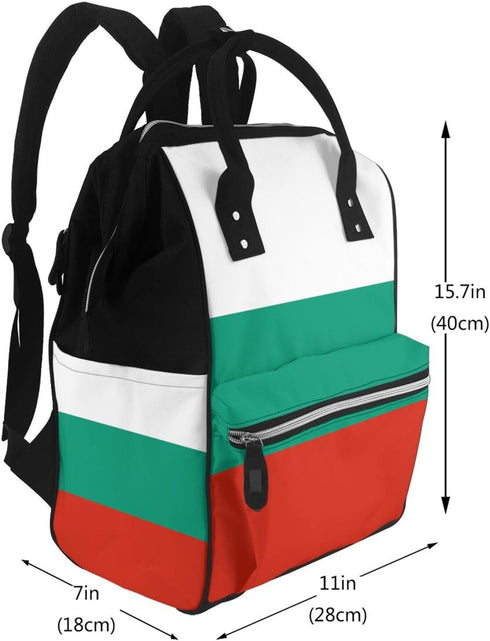 ZQYTGFDC Backpack Cuban flag Multifunctional Nappy - Large Capacity Diaper Bag with Mums & Dads, Travel & Everyday Use