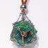 DND D20 Dice Removable D20 with Leather Chain & Solid Steel Cage for Dungeons and Dragons RPG