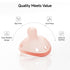 0-6 0-3 5pcs Garkoko Baby Pacifiers Month, Breast Like Shape Soft Silicone Newborn Pacifiers Months with Large Air