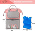 Generic Pack Backpack, 6+ 9 Breastmilk Cooler Bag with Ice Waterproof Double-Layer Insulated Breast Pump Fits Baby