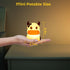 AVEKI Night Light for Kids, Portable Tap Control Silicone Cow LED Lamp, 7 Colors Mode for Nursery Bedroom