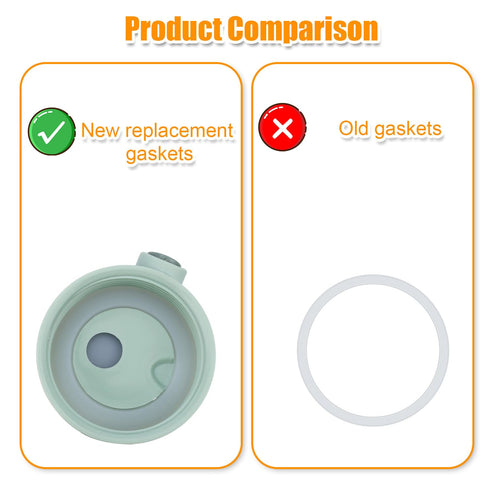 Fukaisu 6pcs Momcozy 17oz/500ml Seal Rings for Bottle Warmer, BPA-Free Silicone Bottle Replacement Gasket for Portable