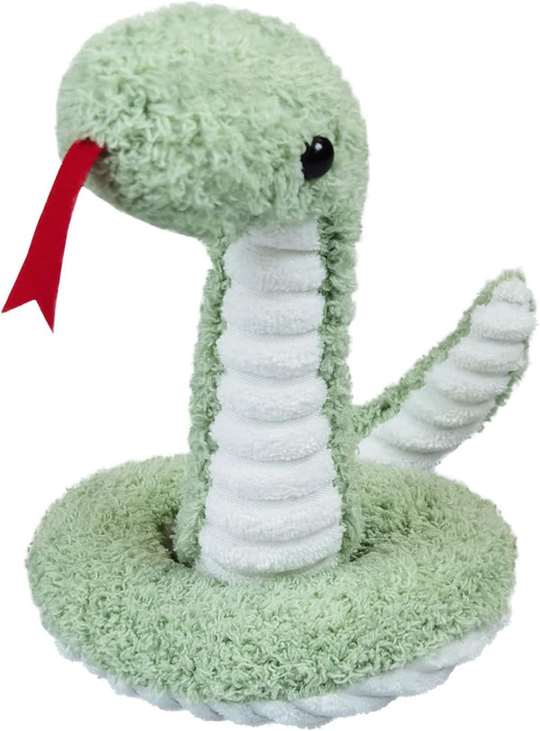 Green Plush Snake Stuffed Animal Toy - Soft Cuddly Hugger for Boys & Girls, Birthday Gifts