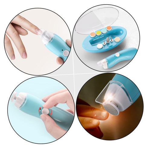 Set Rechargeable Electric Nail Grinder with Multi-purpose Grinding Heads for Adults Boy Girl and Pets Usb Charging