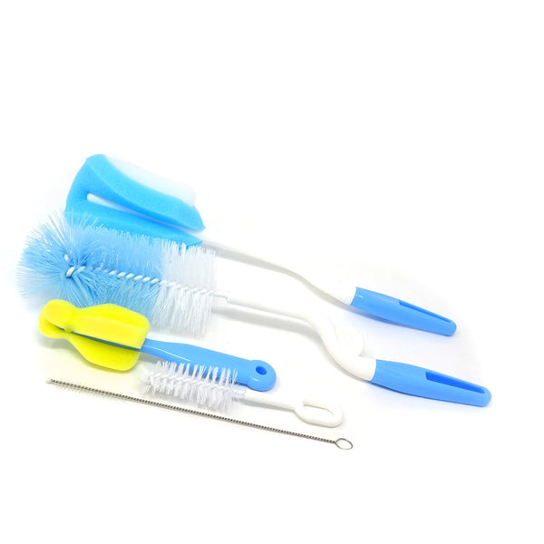 Honbay Bottle Brush Cleaner Kit - 5 PCS with Teat Cleaner and Straw Brushes, Random Color